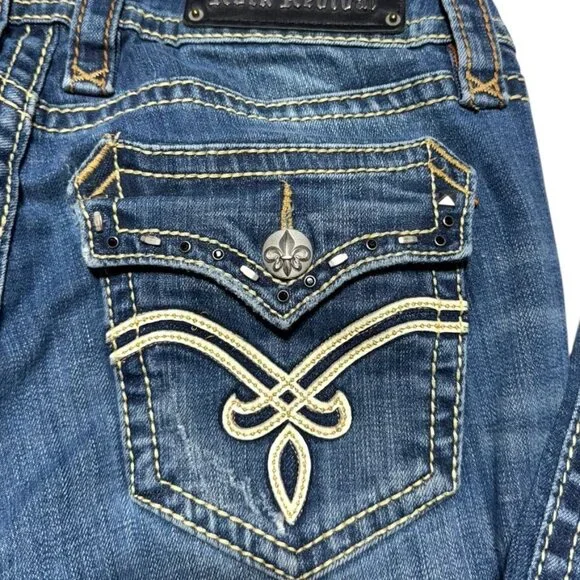 Rock Revival Cole Bootcut Jeans Blue Waist 29 - Picture 8 of 10